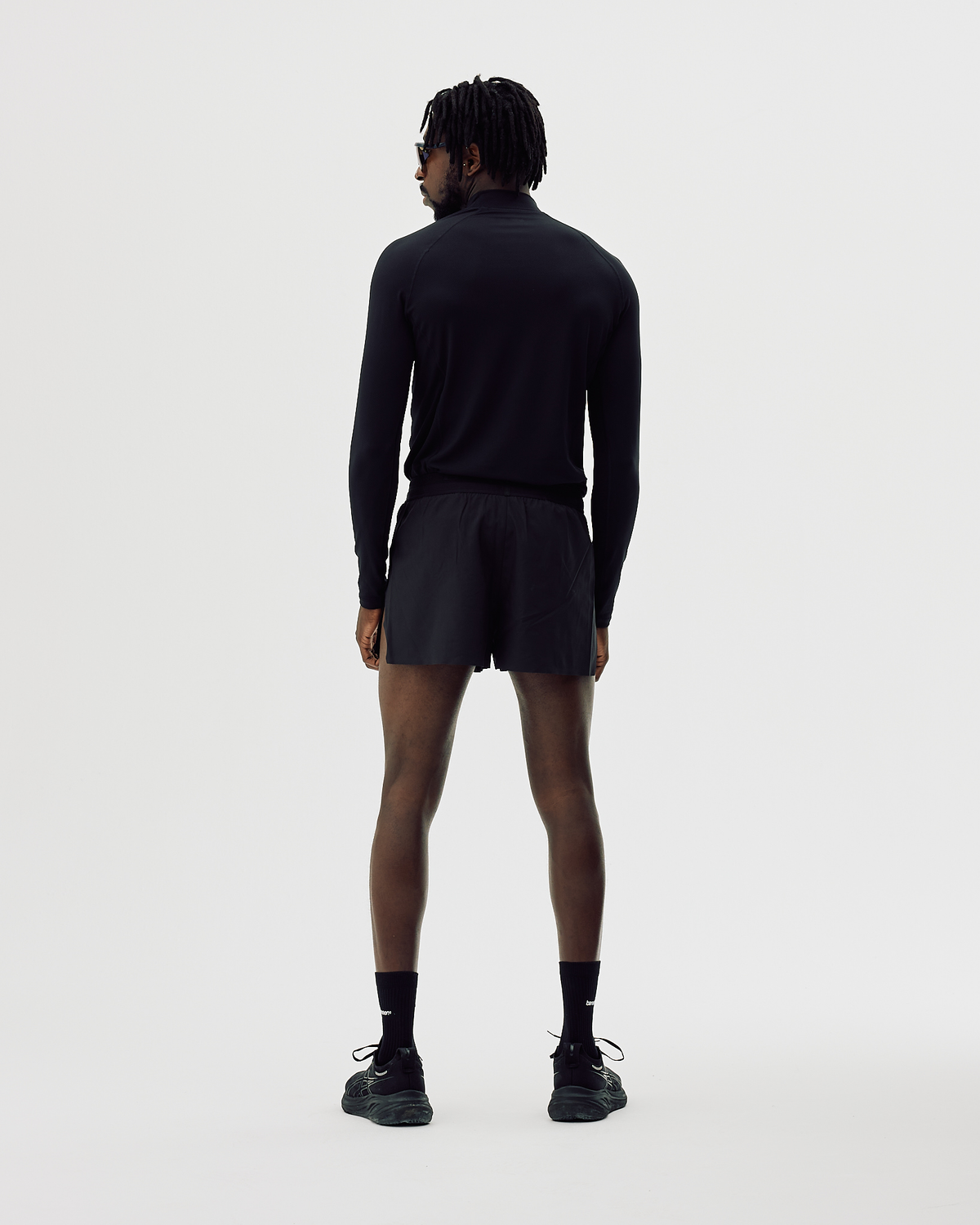 Men's Mock Neck Base Layer - Black Onyx