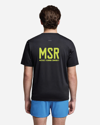 Stopwatch Short Sleeve Men - Black
