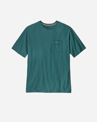 M's Boardshort Logo Pocket Tee - Wetland Blue