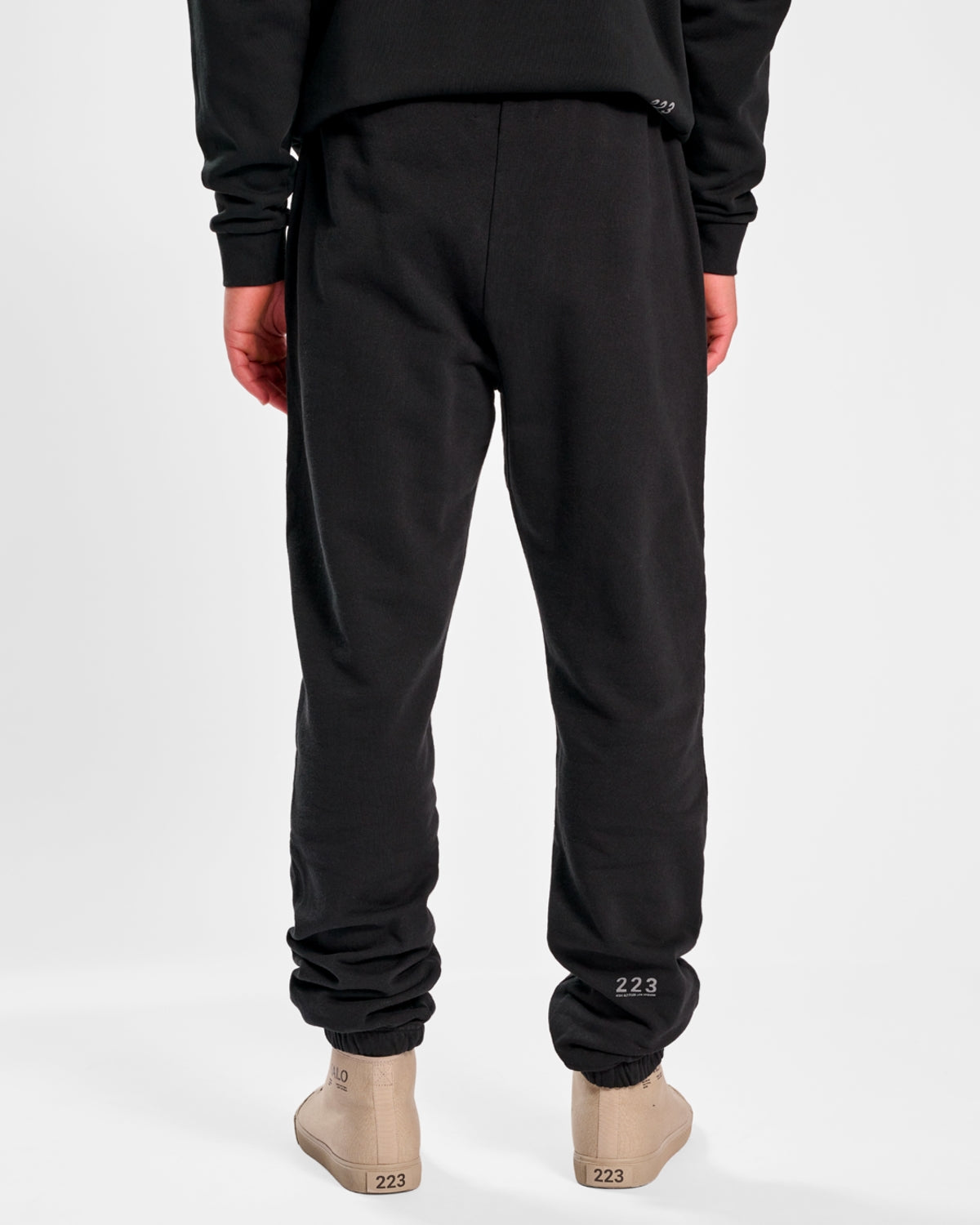 Halo Cotton Sweatpants - Black