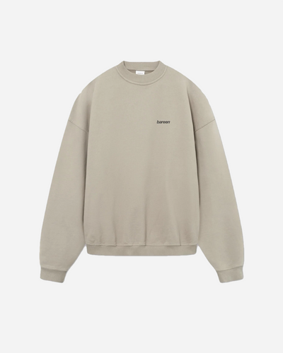 Oversized Crewneck Logo - Clay