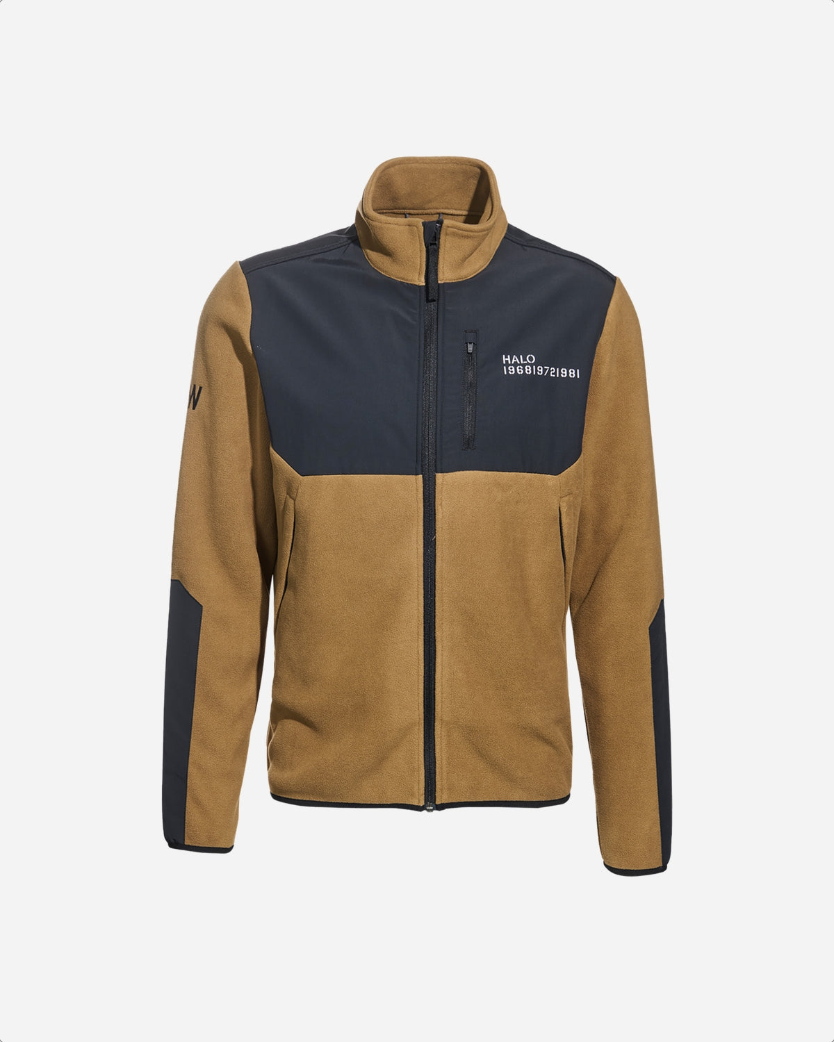 Halo Blocked Zip Fleece - Kangaroo