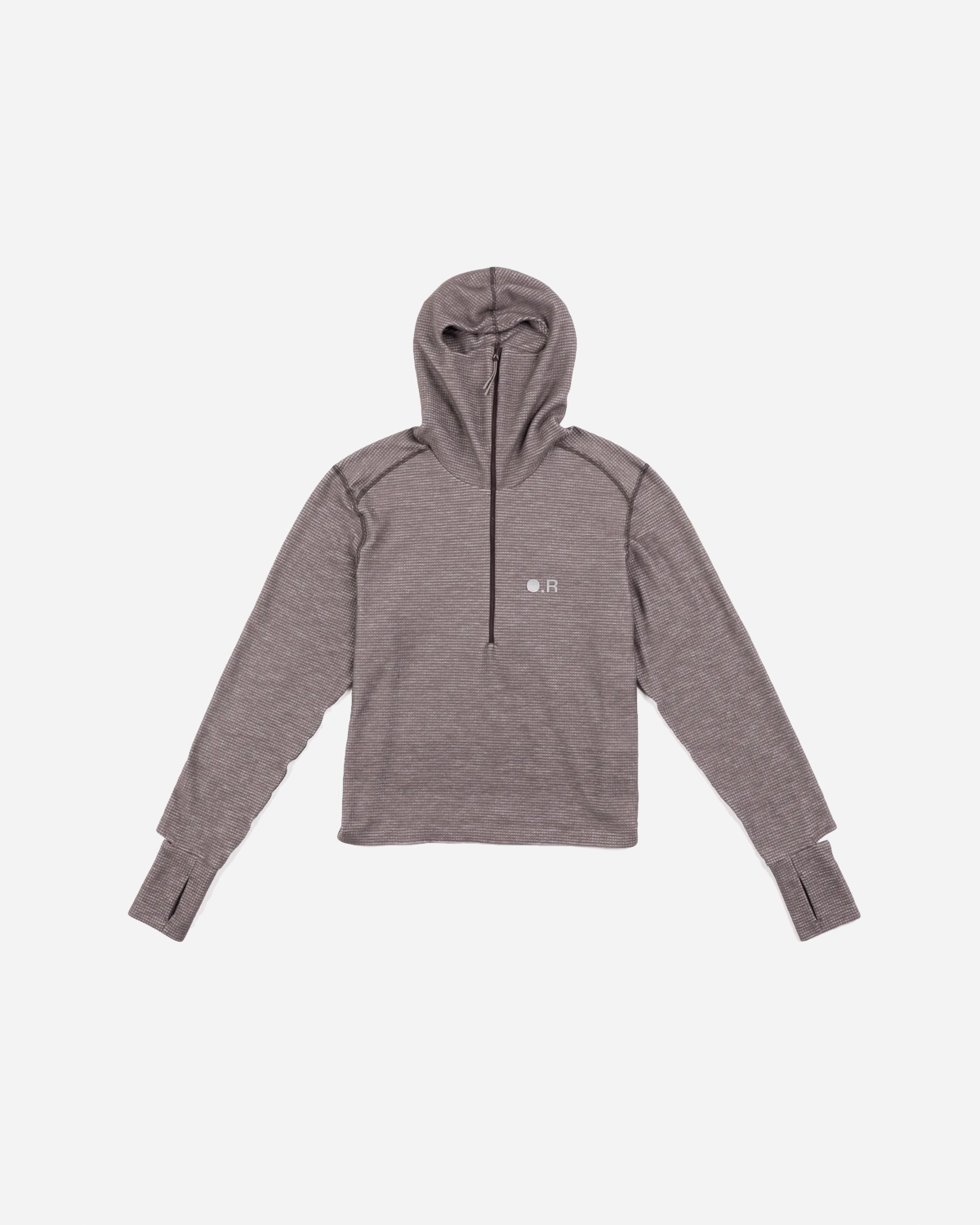 Merino Balaclava Hoodie - Brown