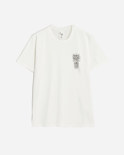 Roy Garbage T-Shirt - Chalk White