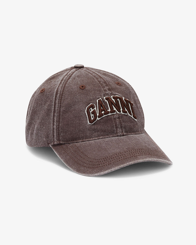 Washed Cotton Canvas Cap - Chocolate Plum