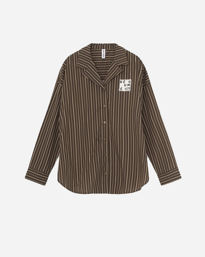 GigiRS Shirt - Brown Stripe