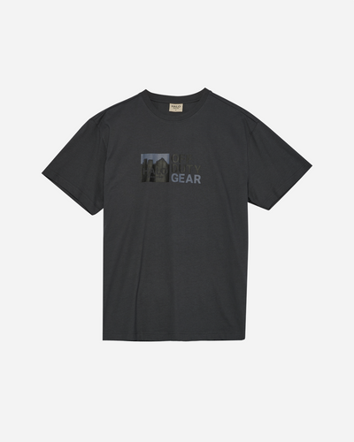 Halo Graphic T-Shirt - Asphalt/Neon Blue