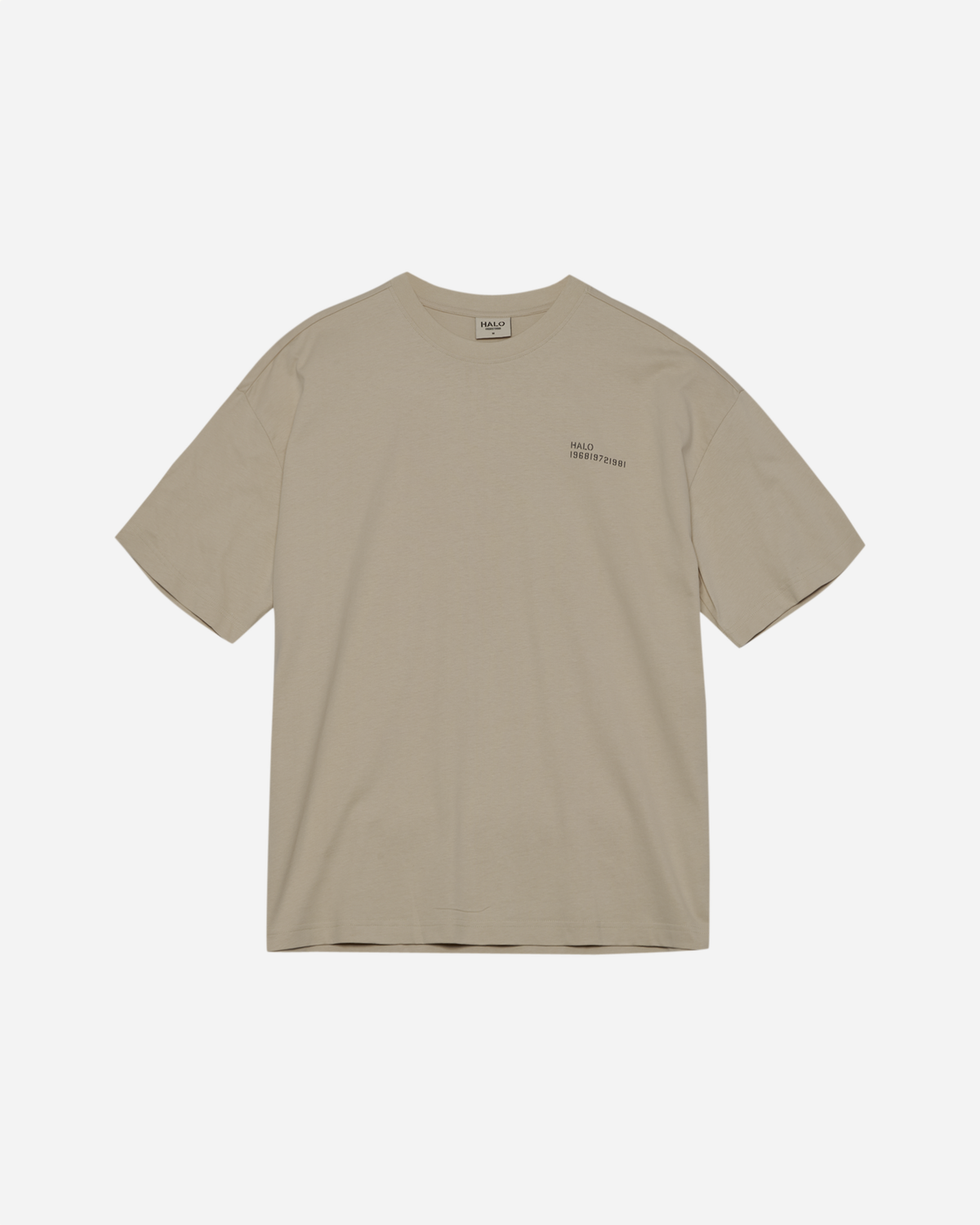 Halo Graphic Boxy T-Shirt - Oyster Gray/ Asphalt