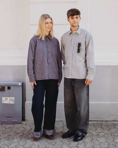 Buzo Striped Shirt - Light Blue