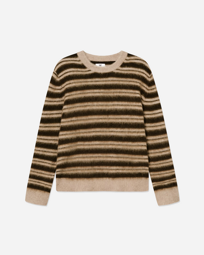 WWEnker Crewneck - Greige stripe