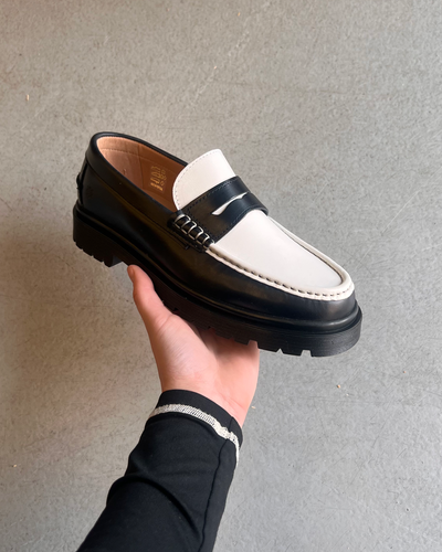 Leduc - Black & white leather