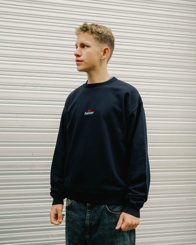 Oversized Crewneck Men Logo 3.0 - Black