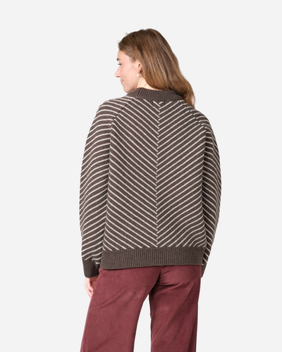 Ines knit - Taupe/pastel sand