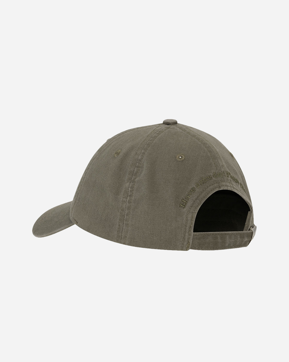 Washed Cotton Canvas Cap Emb - Kalamata