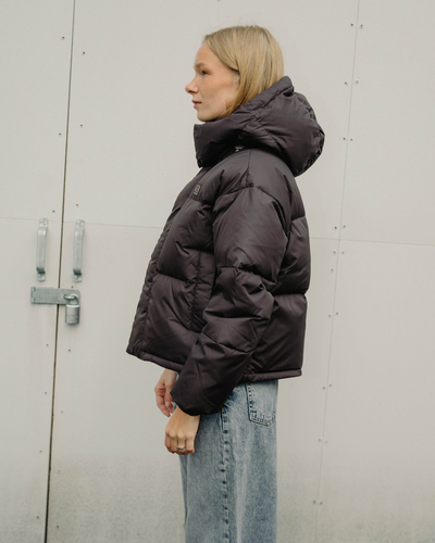 Dyngja Down W Cropped Jacket - Licorice