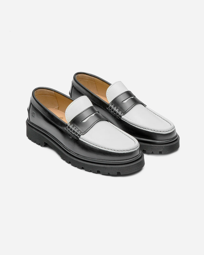 Leduc - Black & white leather
