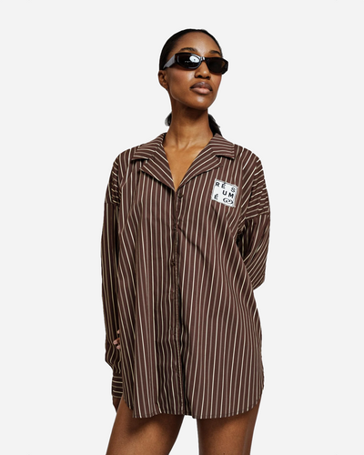 GigiRS Shirt - Brown Stripe