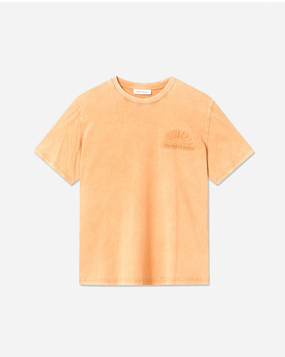 Sami Embossed T-Shirt - Abricot Orange - WOOD WOOD - Munkstore.dk