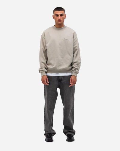 Oversized Crewneck Logo - Clay