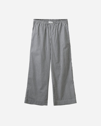 Rønne Essential Pajamas Pants - Black/White Stripe