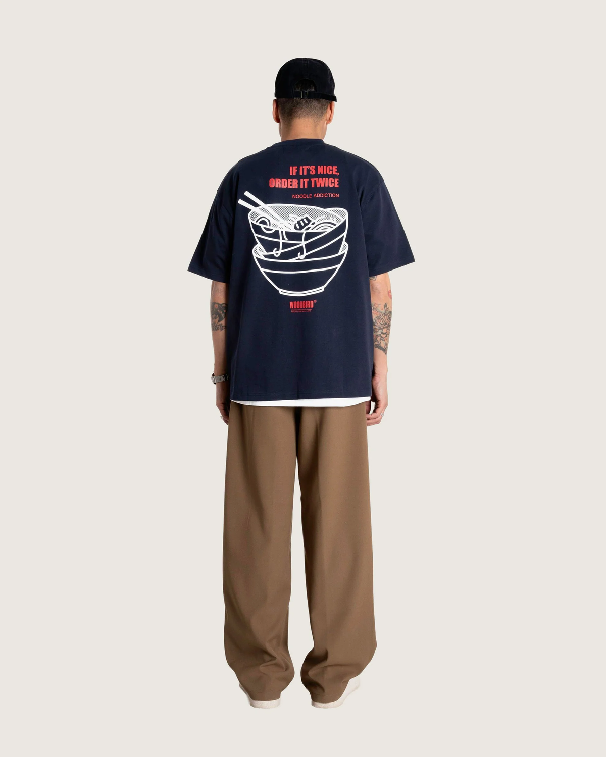 Baine Noodle Tee - Navy