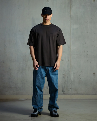 Box fit T-shirt Logo - Vintage Black