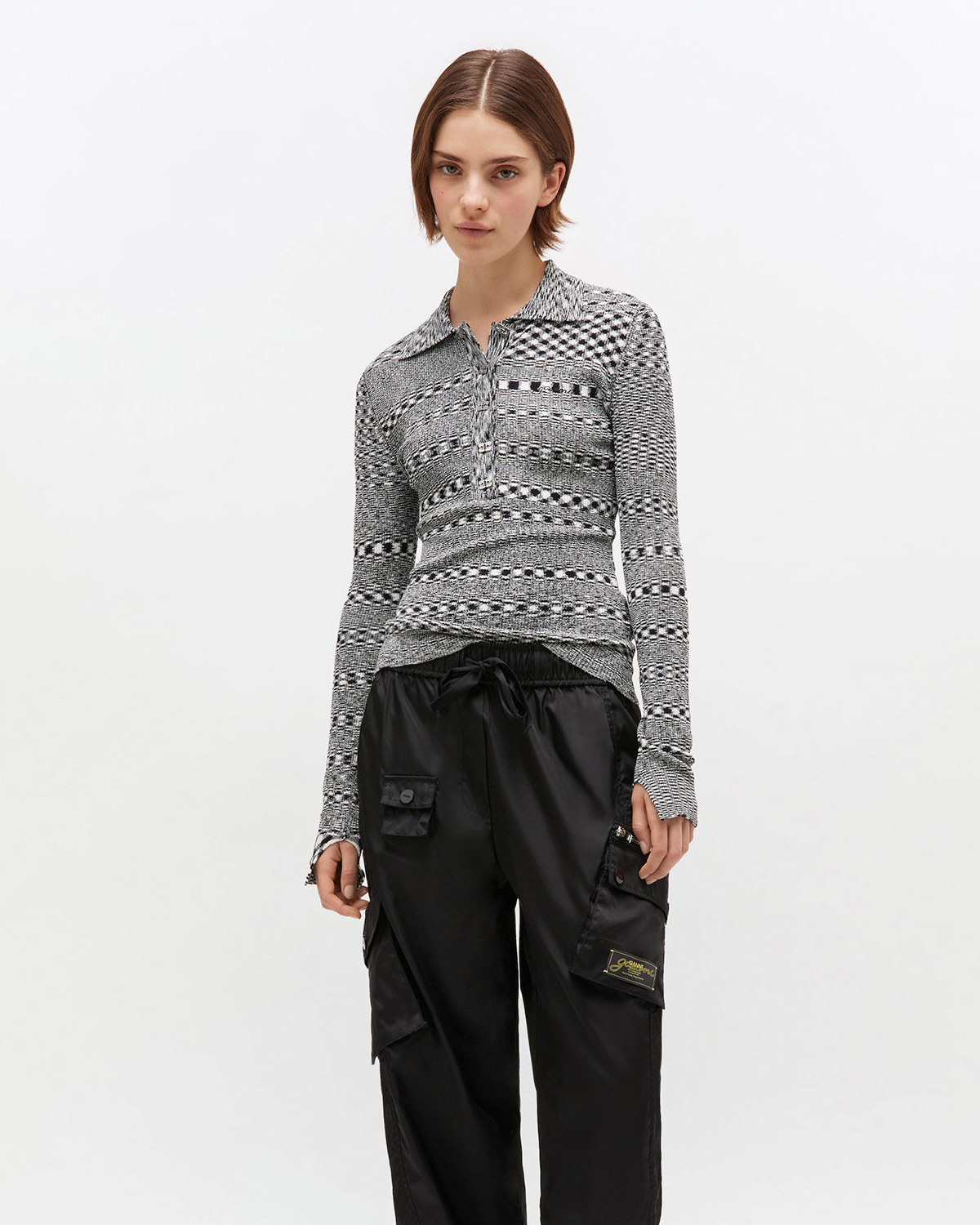 Spacedyed Polo - Black