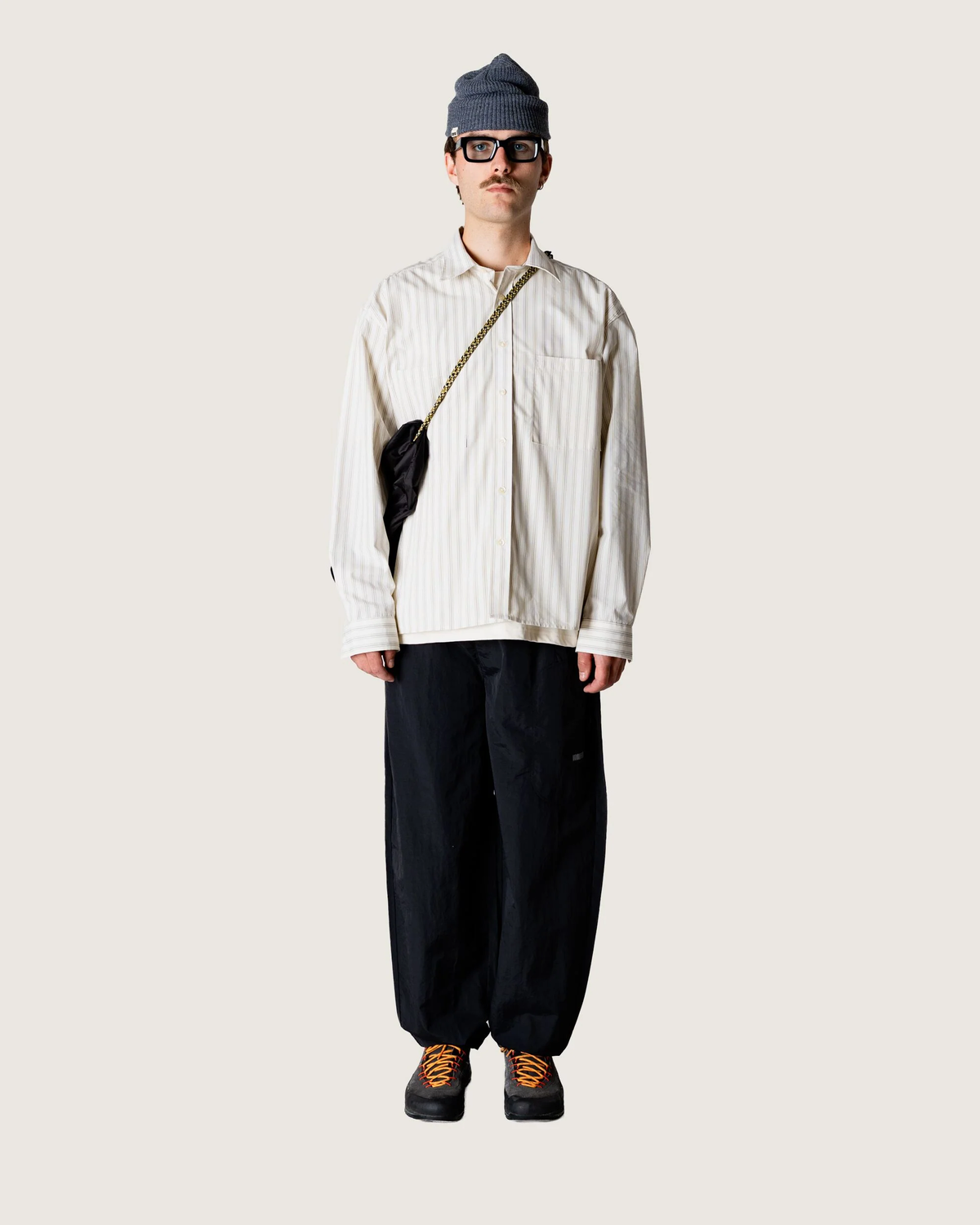 Buzo Pocket Shirt - Off White Stripe