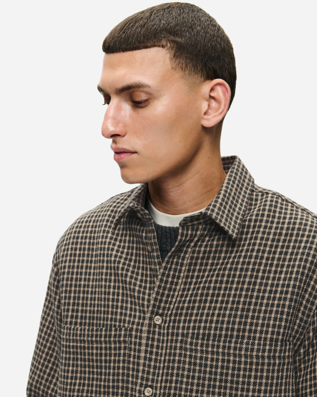 WWNico Shirt - Greige check