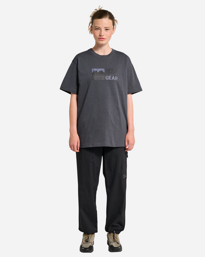 Halo Graphic T-Shirt - Asphalt/Neon Blue