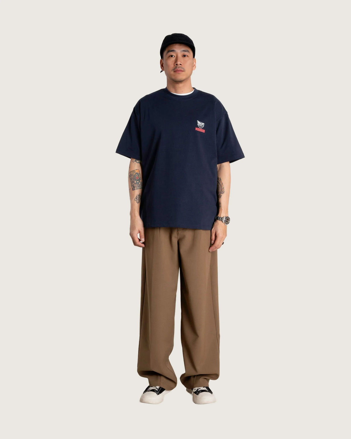 Baine Noodle Tee - Navy