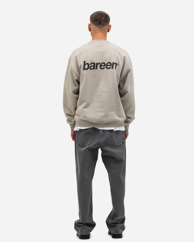 Oversized Crewneck Logo - Clay
