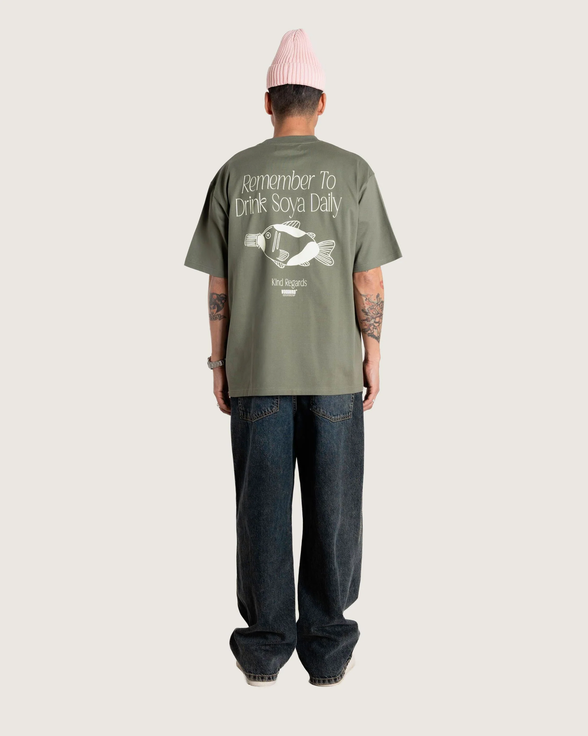 Baine Soya Tee - Grey-Green