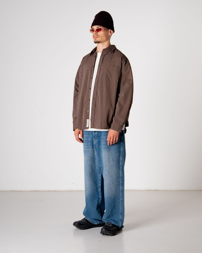 Jong Stripe shirt - Brown