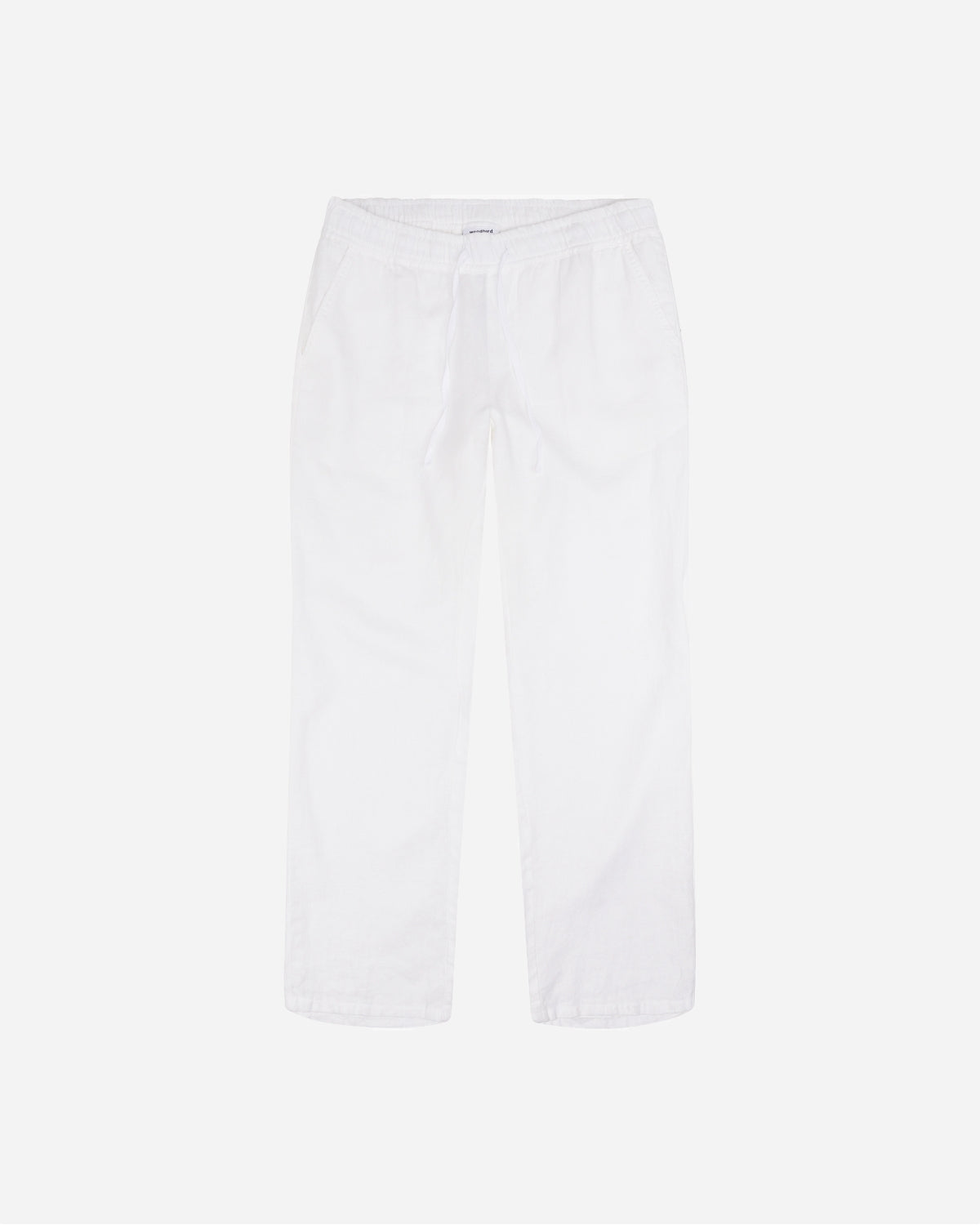 Eik Linen Pant - Off White - Woodbird - Munkstore.dk