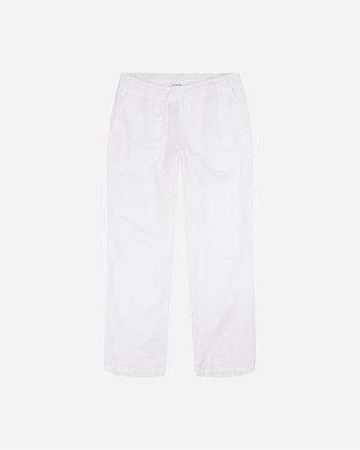 Eik Linen Pant - Off White - Woodbird - Munkstore.dk