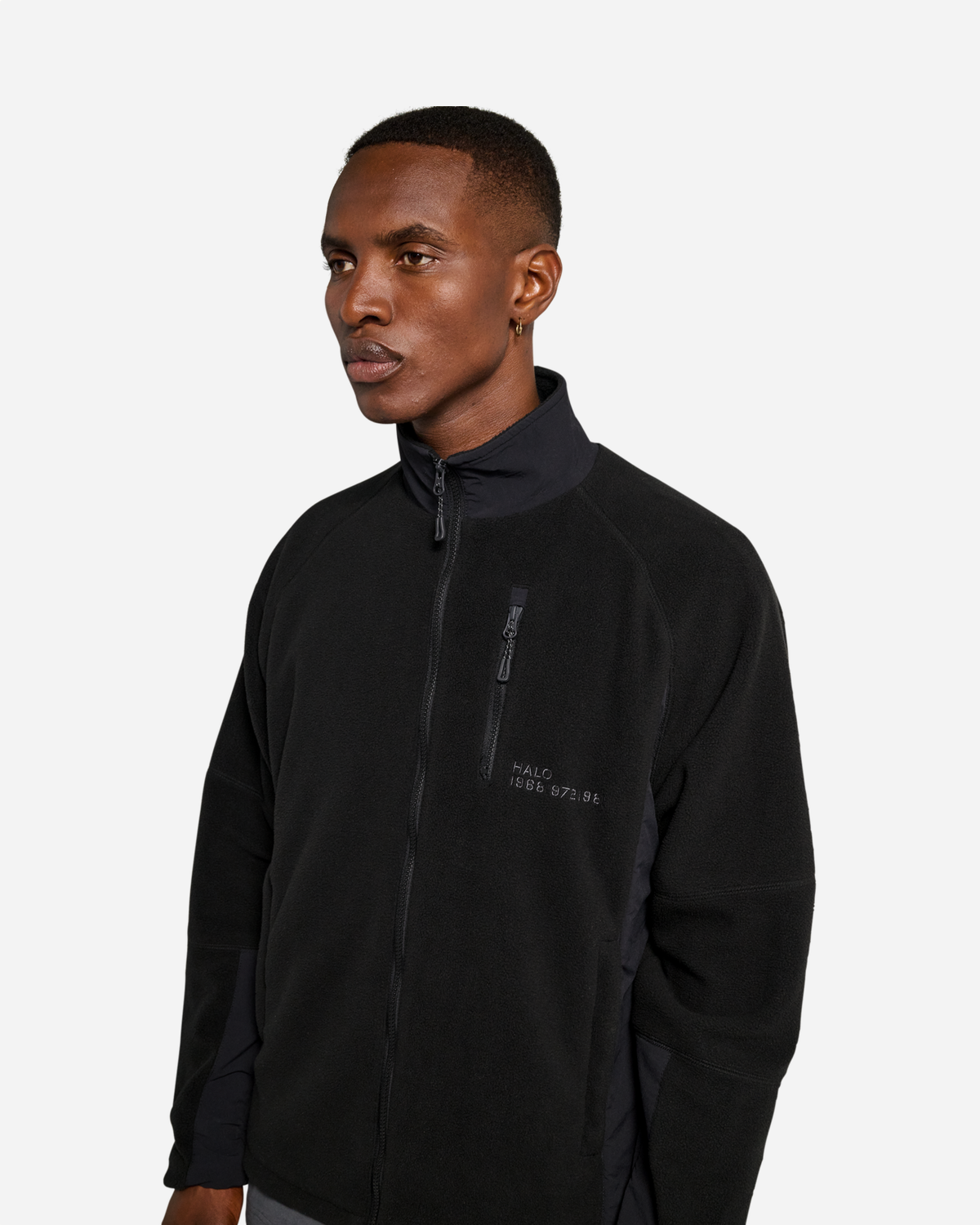 Halo Windproof Teddyfleece Jacket - Black