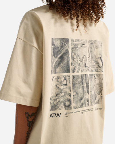 Halo Graphic Boxy T-Shirt - Oyster Gray/ Asphalt