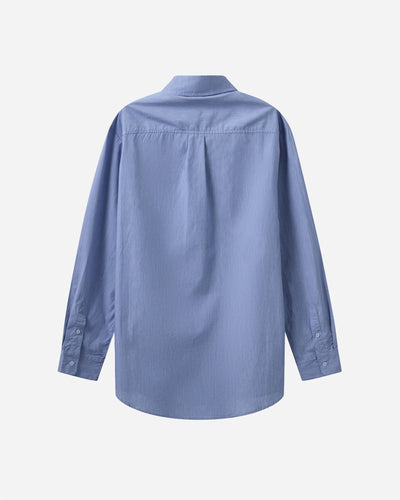 Rønne Essential Pajamas Shirt L/S - Blue