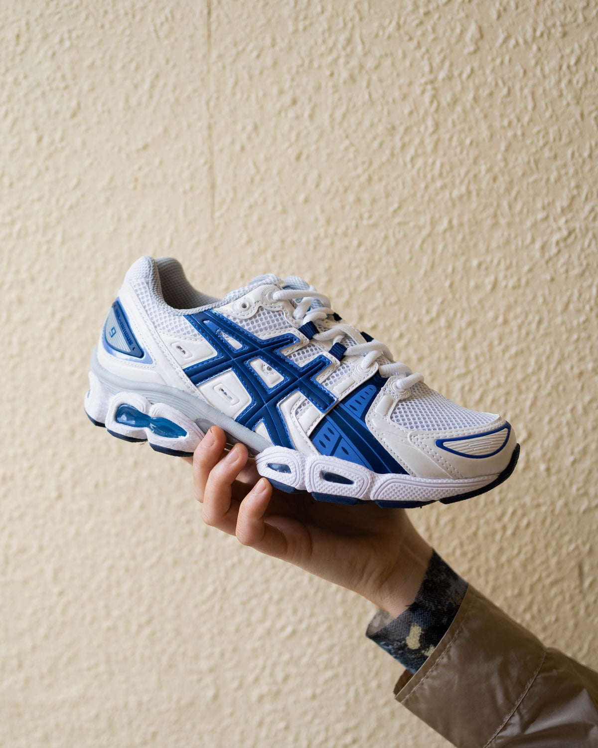 GEL-NIMBUS 9 - White/Indigo Blue - Asics - Munkstore.dk