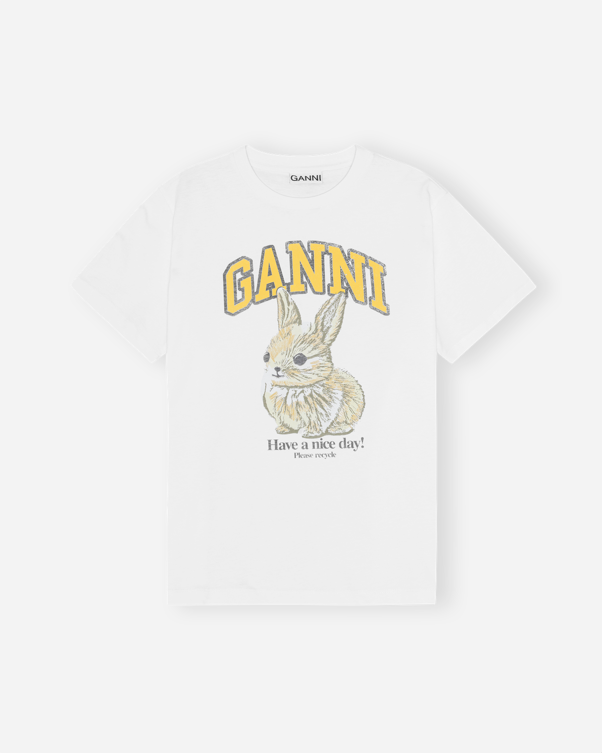 Basic Jersey Baby Bun Relaxed T-shirt - Bright White
