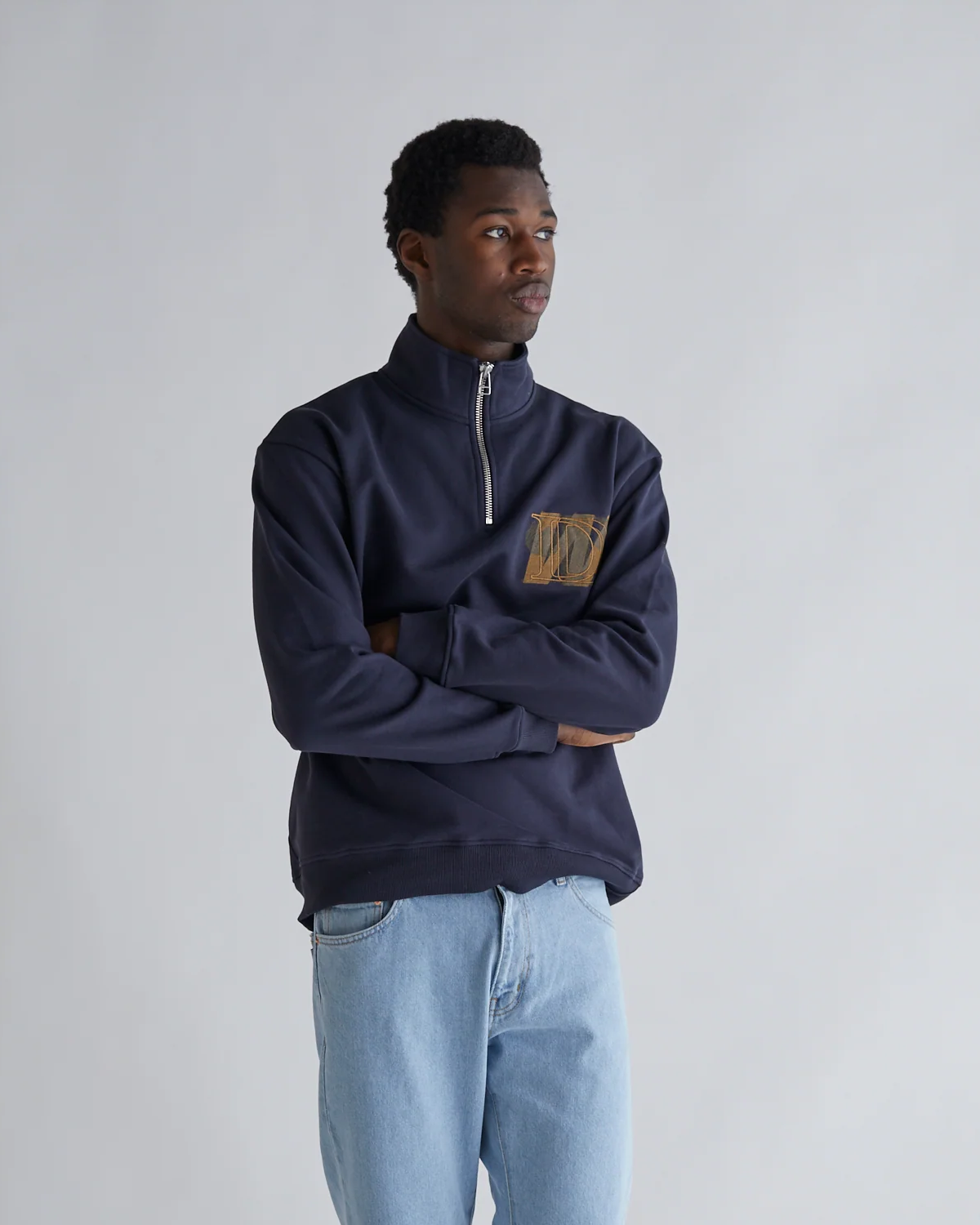 Lass Scription Half-Zip - Navy