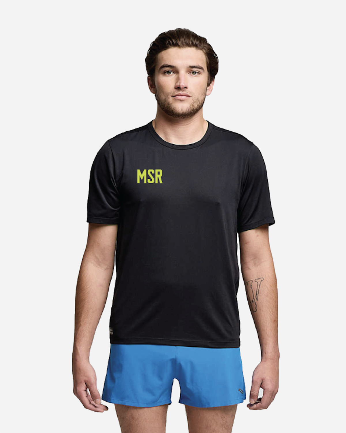 Stopwatch Short Sleeve Men - Black