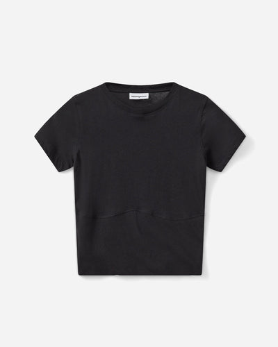 Sophia Cropped Tee - Deep Black