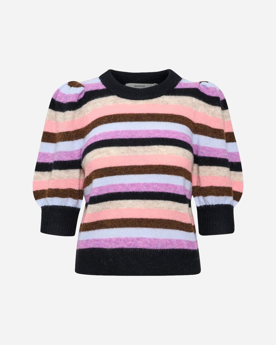 Alpha SS Multi Striped Pullover - Xenon Multi - Munk Store