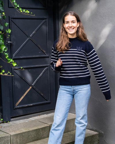 Anneli jumper - Navy Stripes - Munk Store