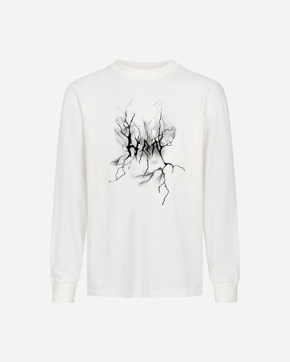 Artwork Boxy Tee Long Sleeve - Off White - Munk Store