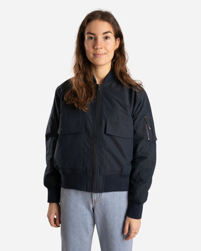 Athene Compact Nylon Jacket - Navy - Munk Store