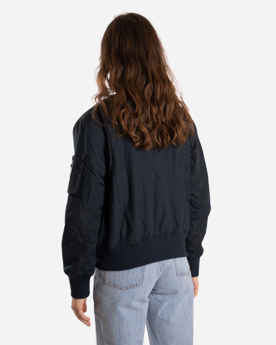 Athene Compact Nylon Jacket - Navy - Munk Store