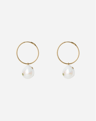 Baroque Pearl Earring - Gold - Munk Store